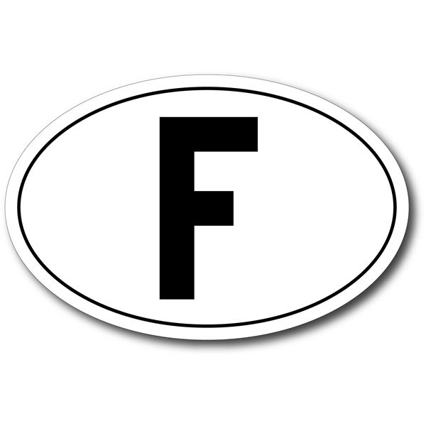 Adhésif F horizontal 175 mm x 115 mm