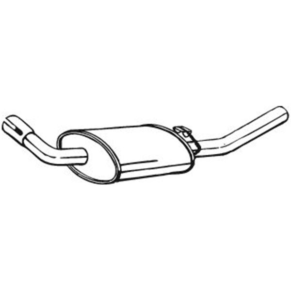 1 silencieux d'échappement arrière Bosal 154871