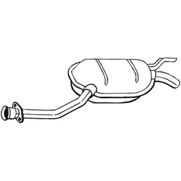 1 silencieux d'échappement intermédiaire Bosal 175123
