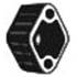 1 silentbloc d'échappement Bosal 255375