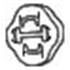 1 silentbloc d'échappement Bosal 255853