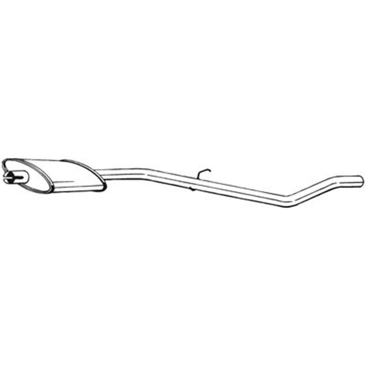 Silencieux D'échappement Intermédiaire Bosal 279761