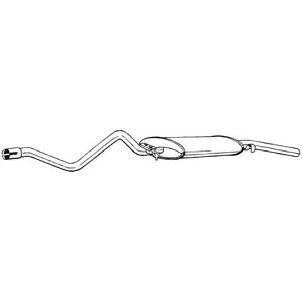 1 silencieux d'échappement arrière Bosal 282205