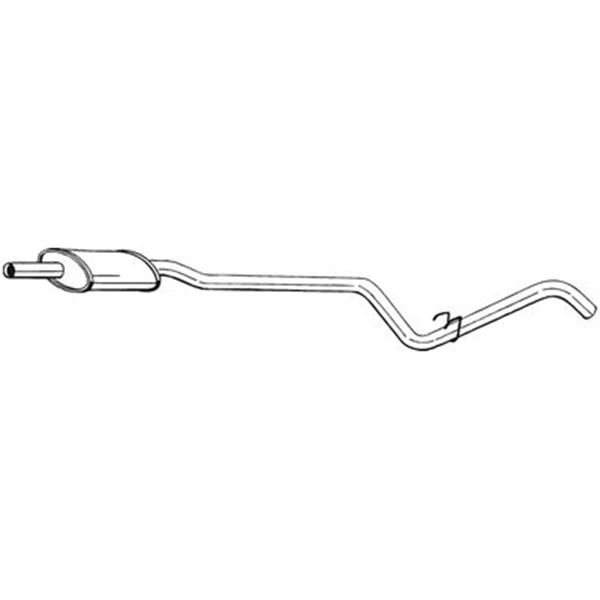 1 silencieux d'échappement intermédiaire Bosal 286047