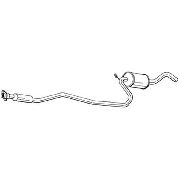 1 silencieux d'échappement intermédiaire Bosal 288789