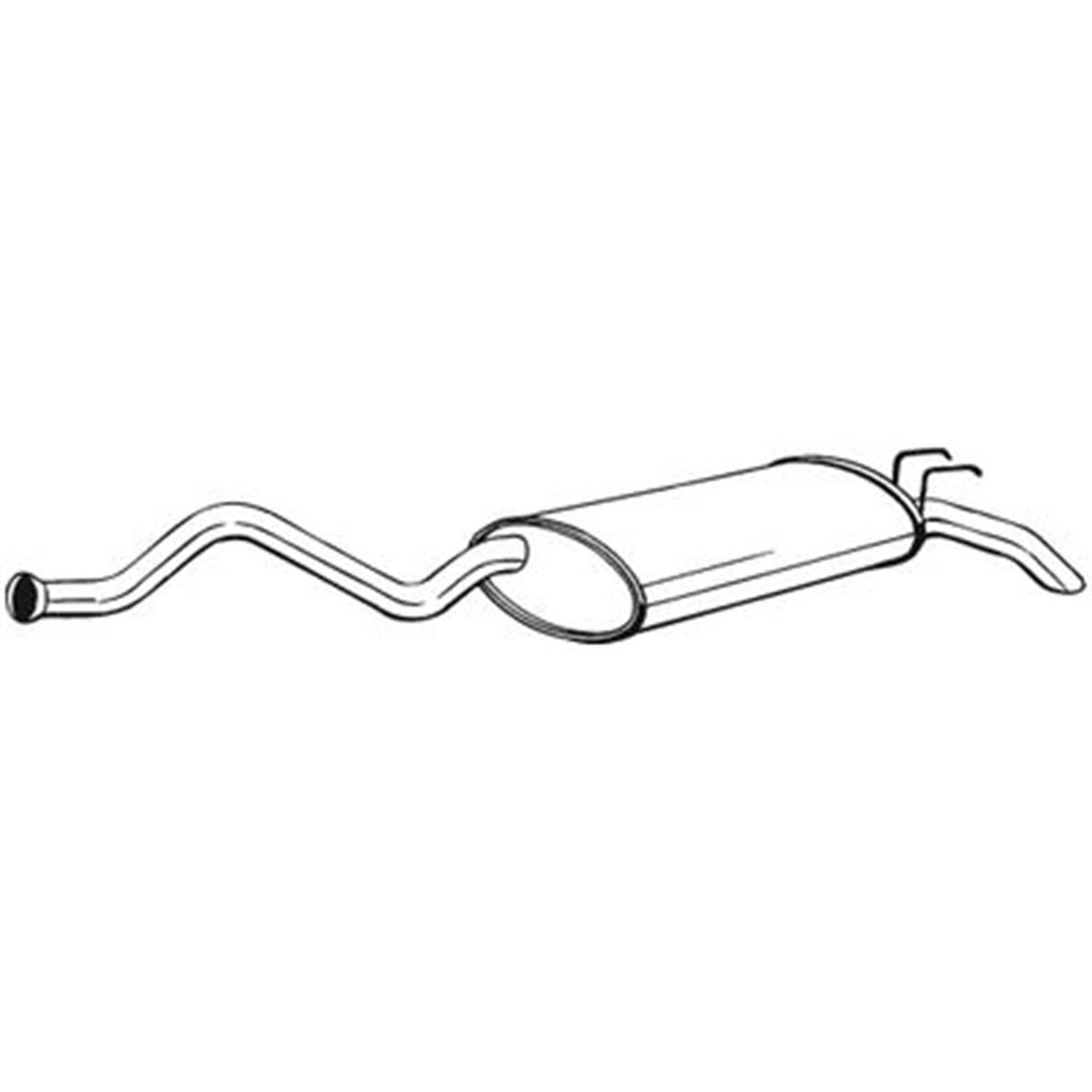 Silencieux D'échappement Arrière Bosal 281335