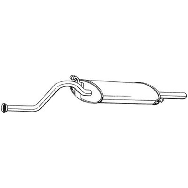 1 silencieux d'échappement arrière Bosal 278981