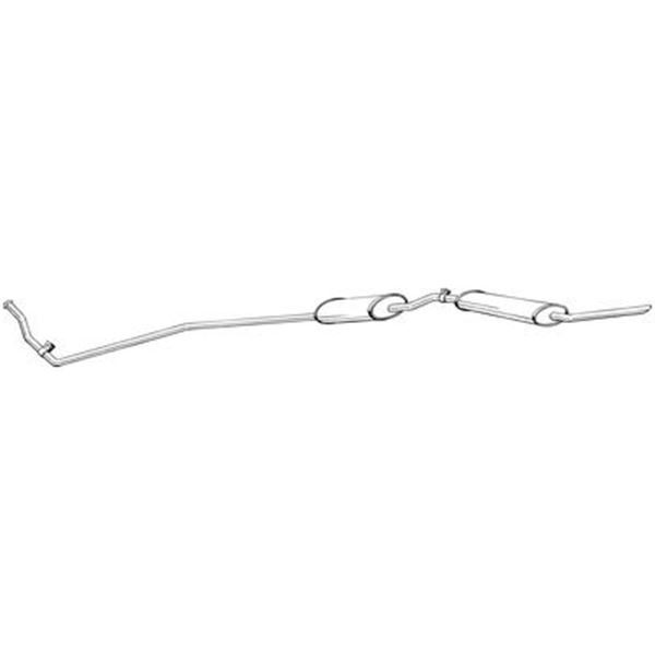 1 silencieux d'échappement intermédiaire Bosal 294461