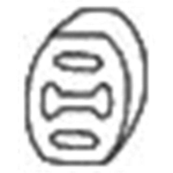 1 silentbloc d'échappement Bosal 255022