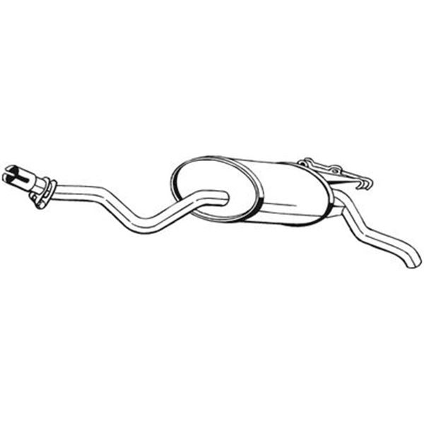 1 silencieux d'échappement arrière Bosal 279349