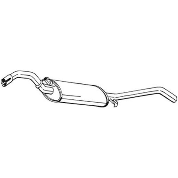 1 silencieux d'échappement arrière Bosal 279385