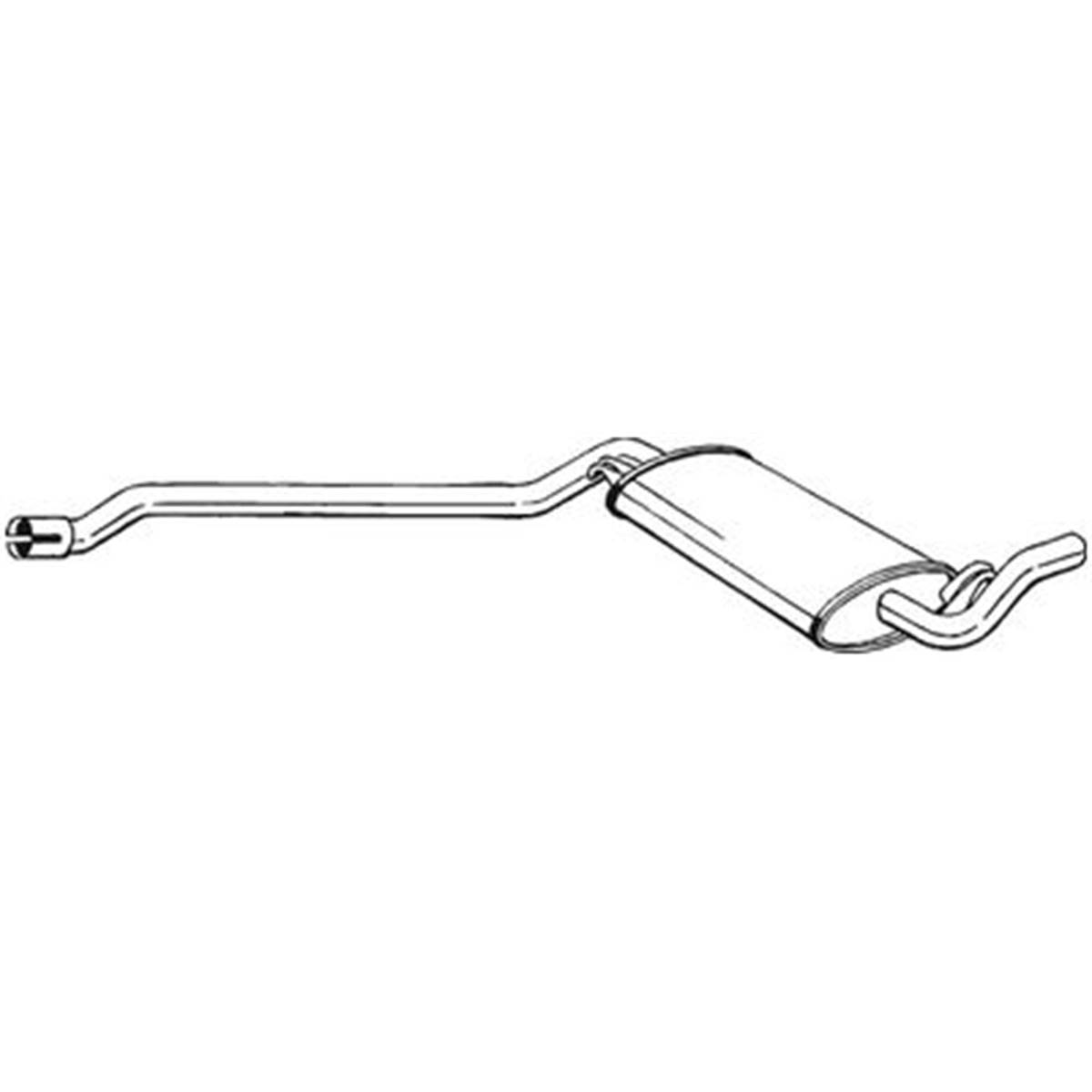 Silencieux D'échappement Intermédiaire Bosal 283015