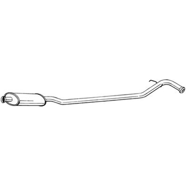 1 silencieux d'échappement intermédiaire Bosal 283217