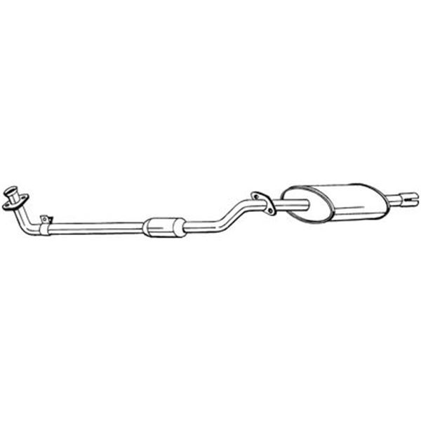1 silencieux d'échappement avant Bosal 284181