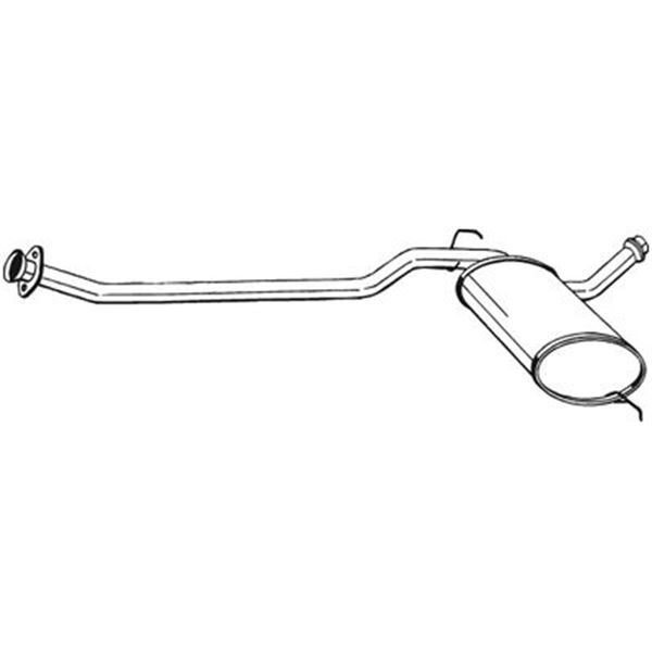 1 silencieux d'échappement intermédiaire Bosal 284321
