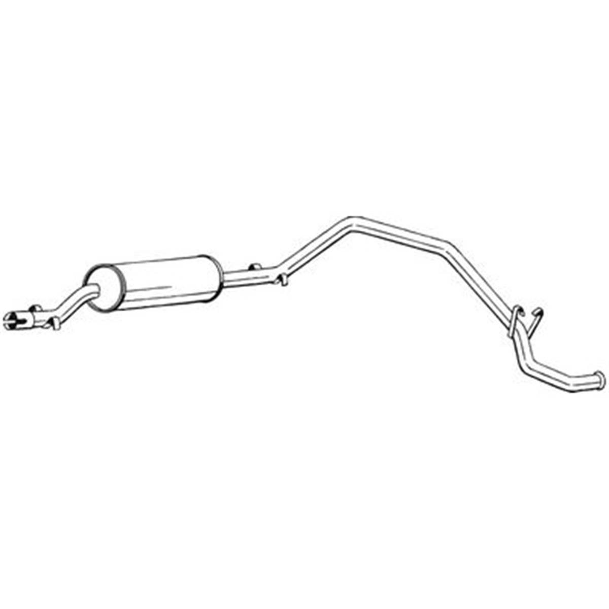 Silencieux D'échappement Arrière Bosal 284497