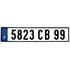 Plaque immatriculation alu basic 520 x 110 mm (ancien système)