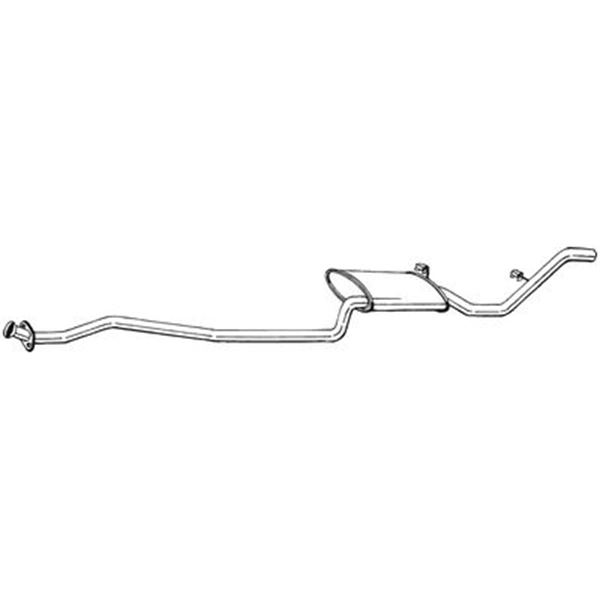 1 silencieux d'échappement arrière Bosal 293641
