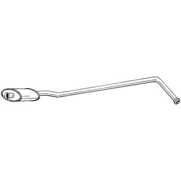 1 silencieux d'échappement intermédiaire Bosal 280405