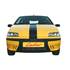 Sticker carrosserie bandeau large de couleur noire Cadox