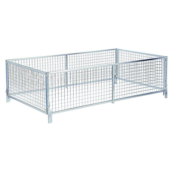 Réhausse ridelle grillagée pour remorque Erdé 233 à 234x4