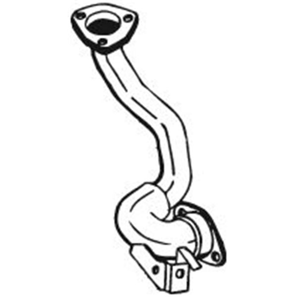 1 tuyau d'échappement Bosal 725551