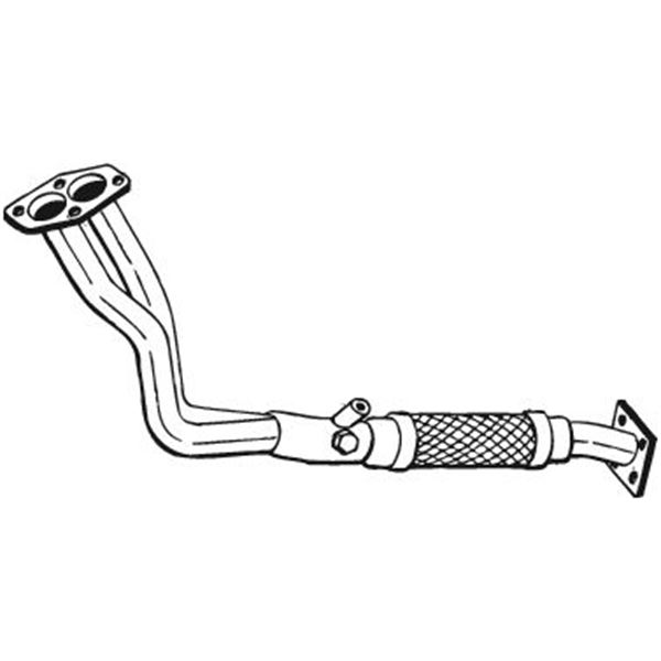1 tuyau d'échappement Bosal 802431