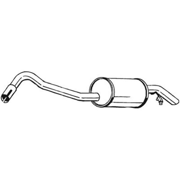 1 silencieux d'échappement arrière Bosal 154919