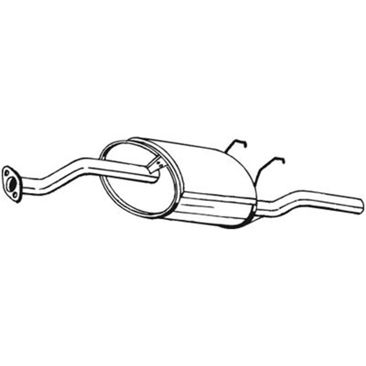 Silencieux D'échappement Arrière Bosal 163121