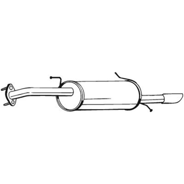 1 silencieux d'échappement arrière Bosal 169005