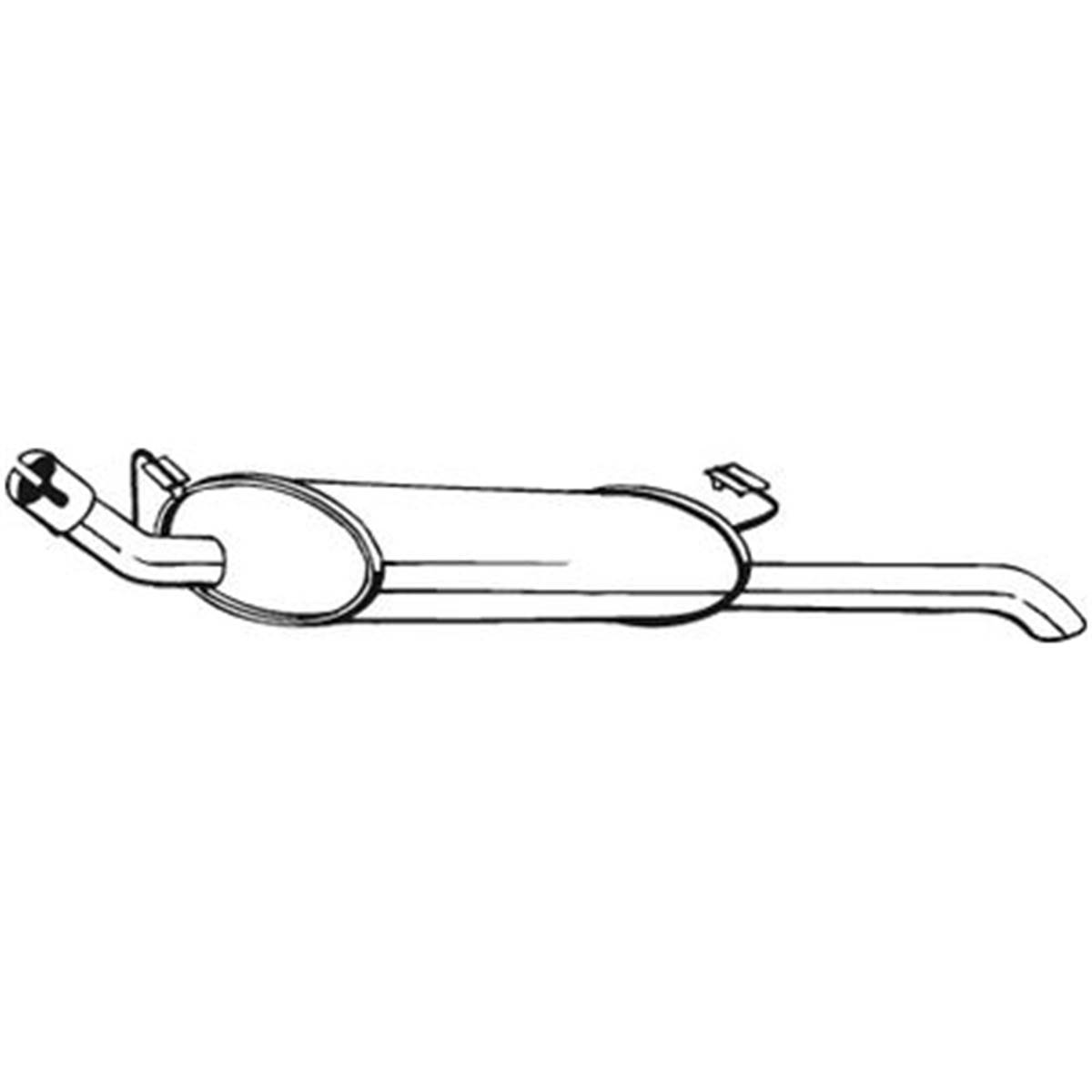 Silencieux D'échappement Arrière Bosal 185135