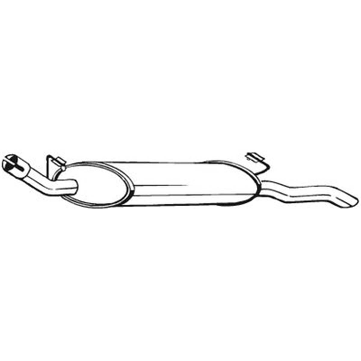 Silencieux D'échappement Arrière Bosal 185143