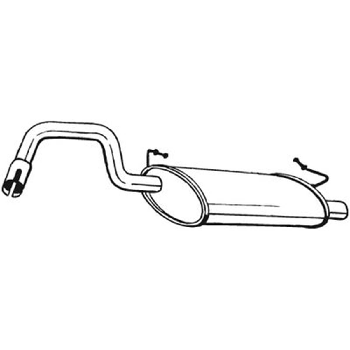 Silencieux D'échappement Arrière Bosal 235203