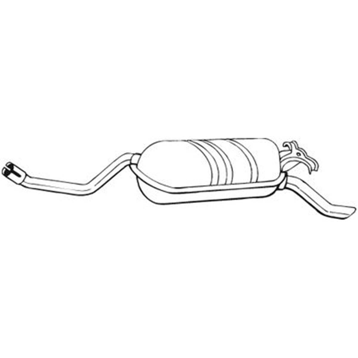 Silencieux D'échappement Arrière Bosal 278189
