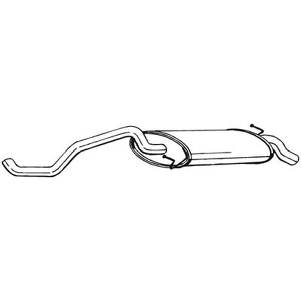 1 silencieux d'échappement arrière Bosal 278461