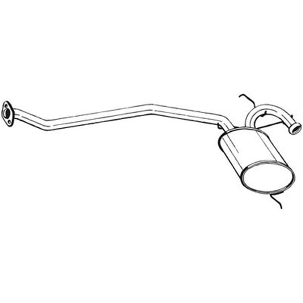1 silencieux d'échappement intermédiaire Bosal 279241
