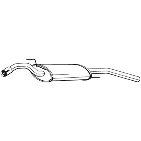 1 silencieux d'échappement arrière Bosal 279483