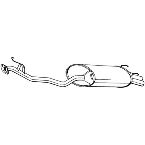 1 silencieux d'échappement arrière Bosal 279513