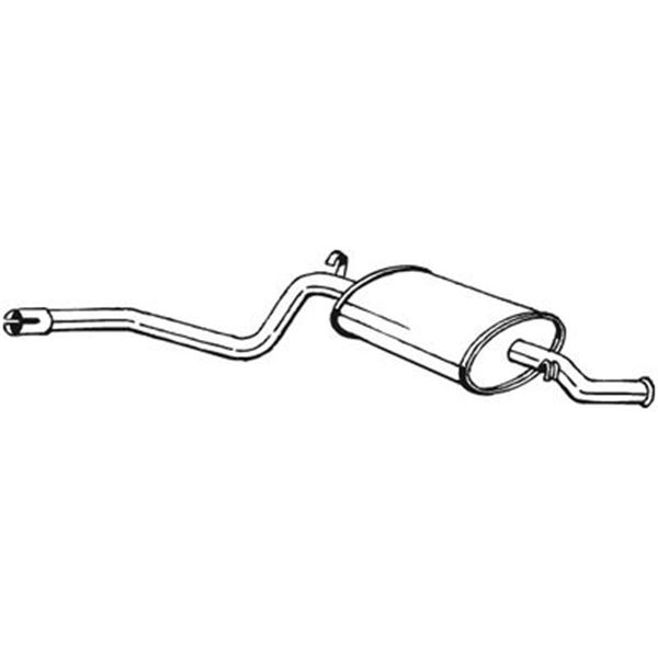 1 silencieux d'échappement arrière Bosal 280327