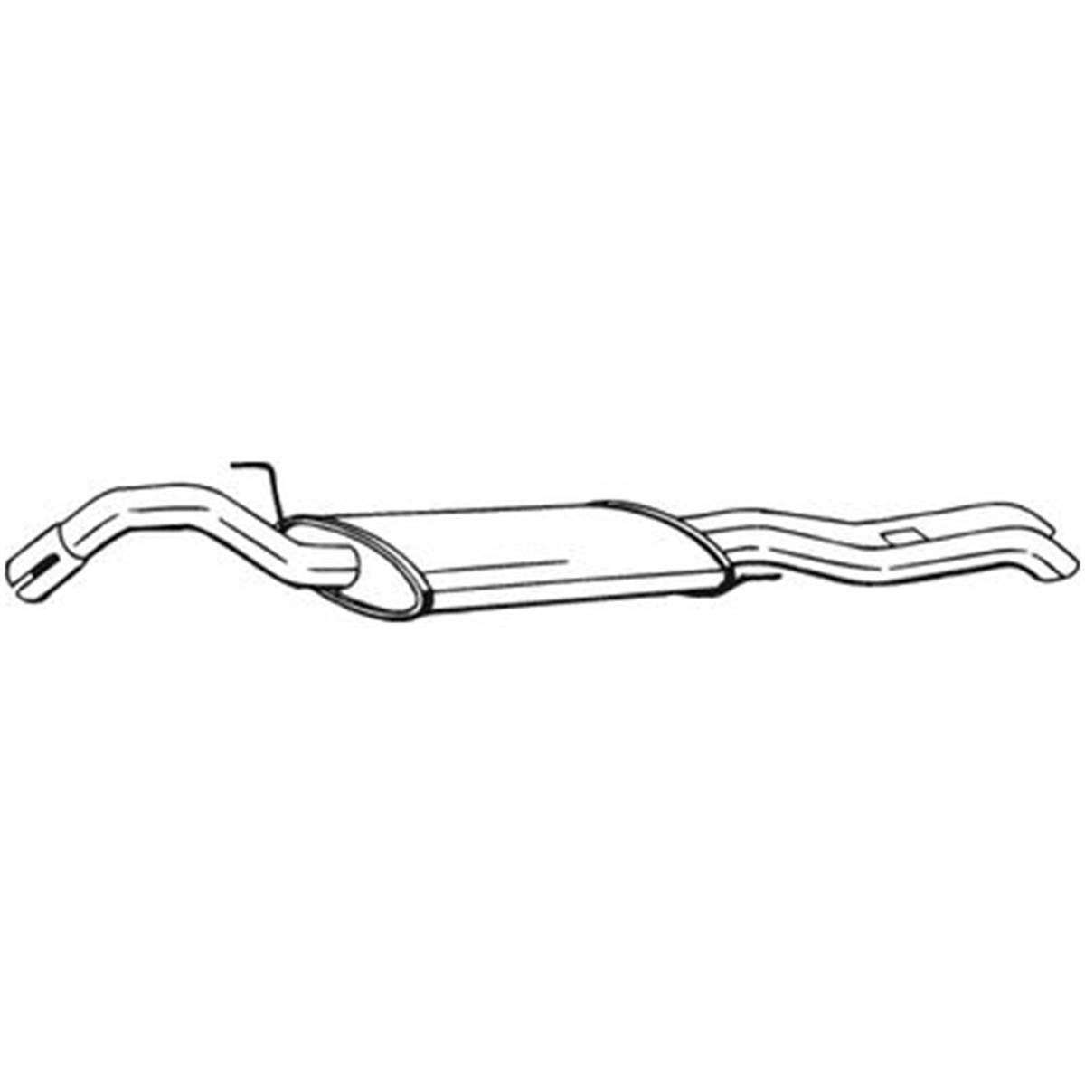 Silencieux D'échappement Arrière Bosal 280781