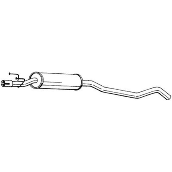 1 silencieux d'échappement intermédiaire Bosal 281039