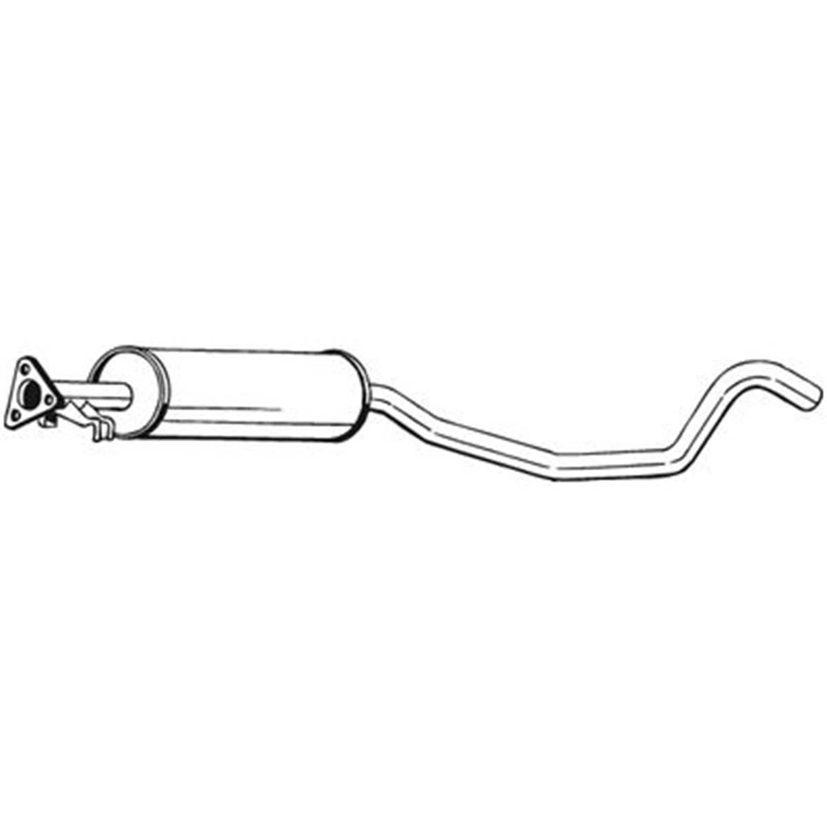 Silencieux D'échappement Intermédiaire Bosal 281159