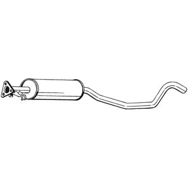 1 silencieux d'échappement intermédiaire Bosal 281159