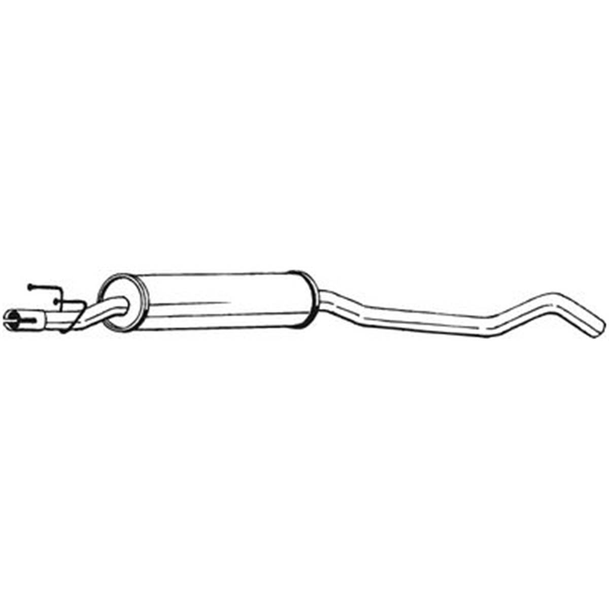 Silencieux D'échappement Intermédiaire Bosal 281541