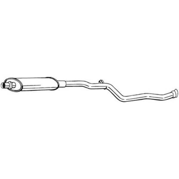 1 silencieux d'échappement intermédiaire Bosal 282001