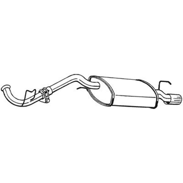 1 silencieux d'échappement arrière Bosal 282511