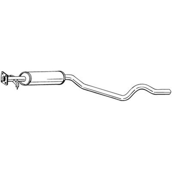 1 silencieux d'échappement intermédiaire Bosal 282793