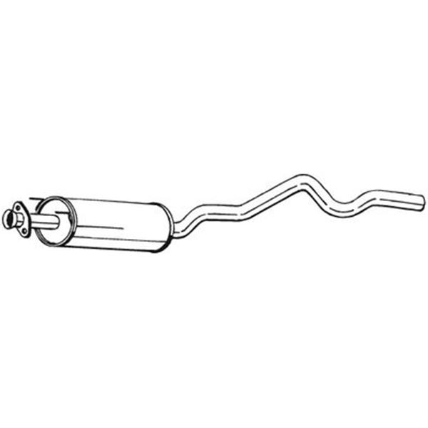 1 silencieux d'échappement intermédiaire Bosal 283321