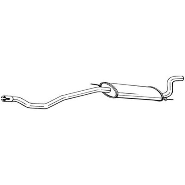 1 silencieux d'échappement arrière Bosal 283741