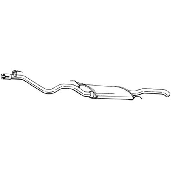 1 silencieux d'échappement arrière Bosal 285901